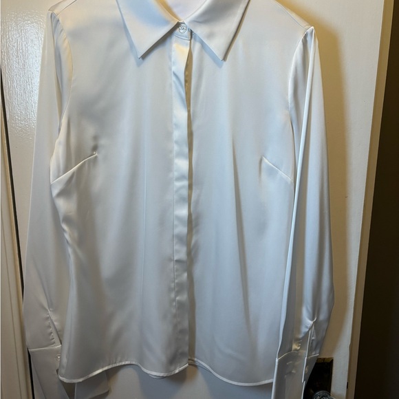 Boston Proper Sophia button up charmeuse blouse size 10 never worn. - Picture 2 of 6